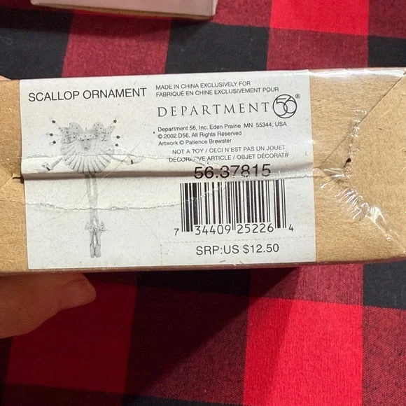 Department 56 Christmas Krinkles Scallop Ornament NWT - Picture 3 of 3